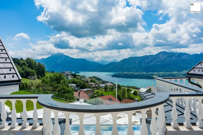 Luxusvilla in bester Aussichtslage am Mondsee zur Miete - Titelbild