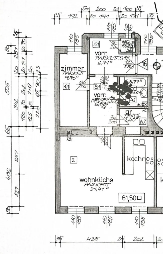 Nähe Währinger Park: Herrliche Wohnlage + Top Zustand + 8 Min. zur U6 + Charmante Details + Ruhige Seitengasse + Sonnige Ost-West-Ausrichtung - Bild