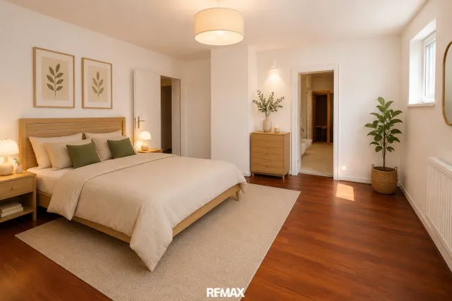 Schlafzimmer virtuell eingerichtet