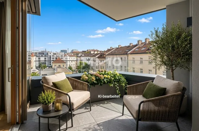 Neubau Erstbezug nahe Schönbrunn – Exklusive Wohnung für Anleger & Eigennutzer mit Balkon & Loggia - Bild