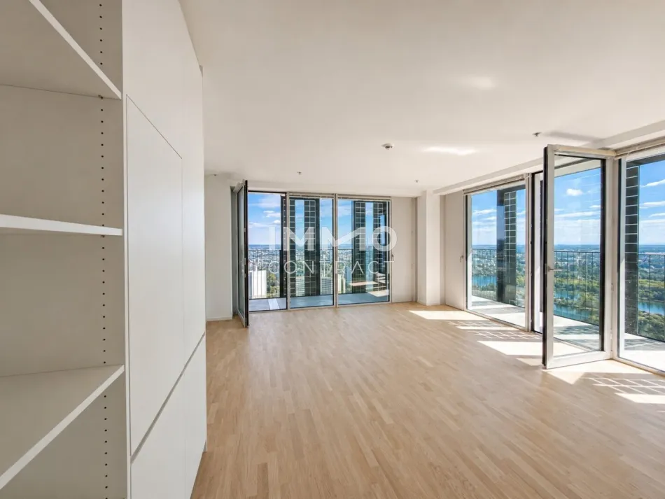 47. Etage mit 38qm Loggia: DC2 Tower: 3 Zimmer mit Skylineblick - Titelbild