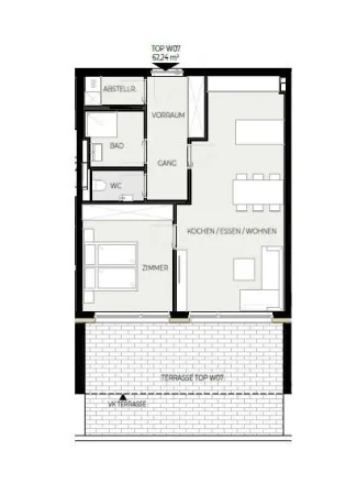 Provisionsfrei: 2-Zimmerwohnung (Top W07) - Jenbach SONNJOCH - Bild
