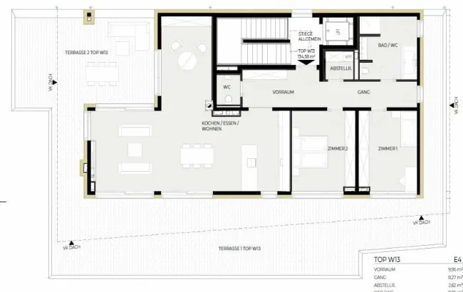 Provisionsfrei: 3-Zimmer-Penthouse (Top W13) - Jenbach SONNJOCH - Bild