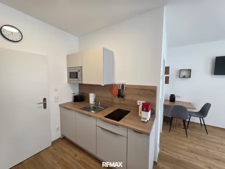 Möbliertes 1-Zimmer-Apartment ohne Loggia € 520,- inkl. BK, HK, Strom u. Wlan