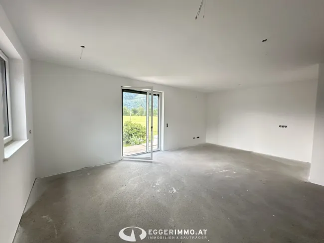 Neubau 2-Zimmerwohnung, großer Balkon, ausgezeichnete Lage in Maishofen, Fertigstellung Ende 2026 - Bild