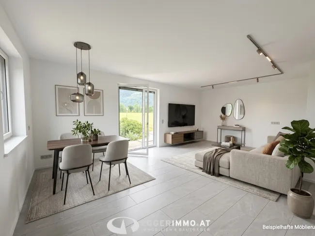 Neubau 2-Zimmerwohnung, großer Balkon, ausgezeichnete Lage in Maishofen, Fertigstellung Ende 2026 - Titelbild