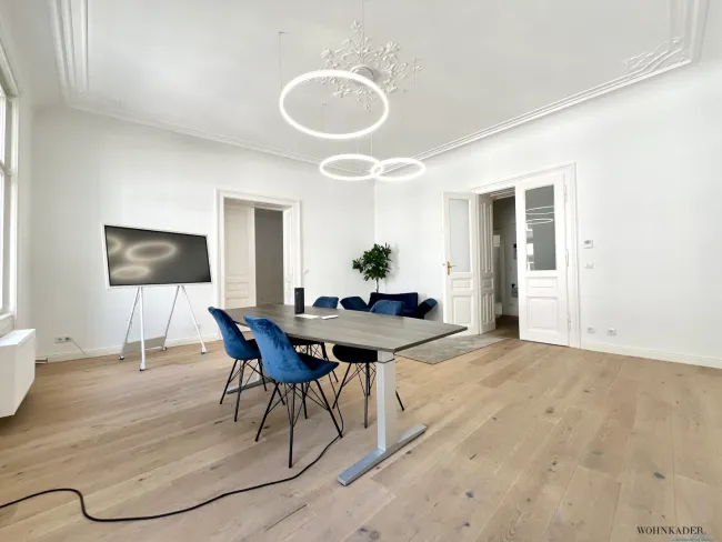 STILVOLLES ALTBAUBÜRO | 3 BÜRORÄUME | TOP-ZUSTAND | PARKETT | BALKON - Titelbild