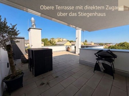 Neubau-Penthouseflair mit 52 m² Dachterrasse, Whirlpool & Fernblick