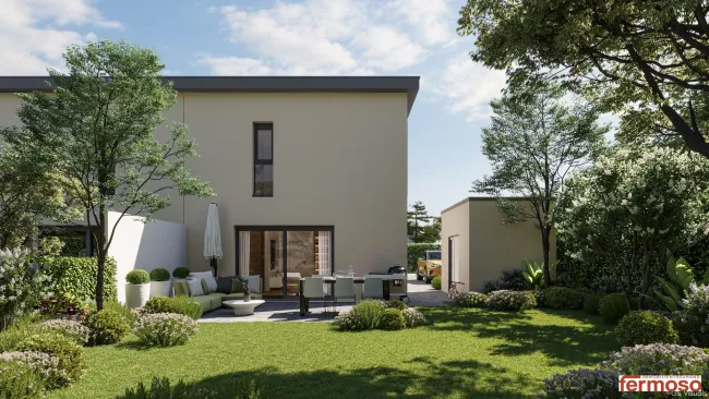 nur mehr eine Einheit frei: Moderne Doppelhaushälfte in Kottingbrunn: Ihr Erstbezug mit Garten und Terrasse in ruhiger Lage - hochwertige Bauweise und nachhaltige Energieversorgung - Bild