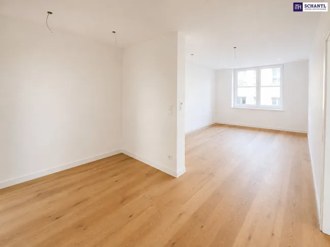 Stilvoll wohnen oder klug investieren – hochwertiger Erstbezug mit Balkon im Innenhof! - Bild