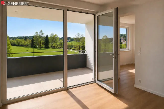 Erstbezug in Zentrumsnähe – energieeffizient mit Loggia & Carport - Titelbild