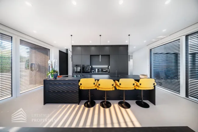 Exklusive Designvilla mit Firmensitz, 15-Meter-Pool & 271 m² Fahrzeuggarage - Bild