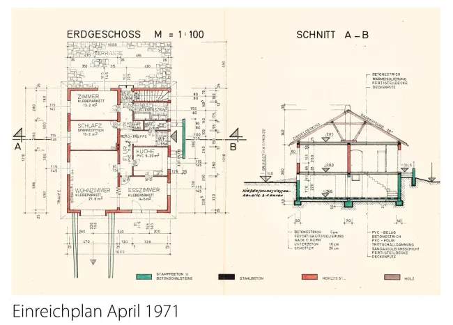 Einreichplan April 1971