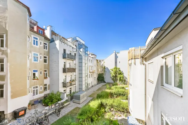 Blick Schlafzimmer