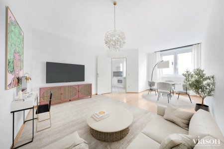 Wohnzimmer Virtual Staging KI