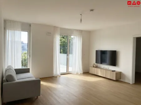 Wohnzimmer KI eingerichtet