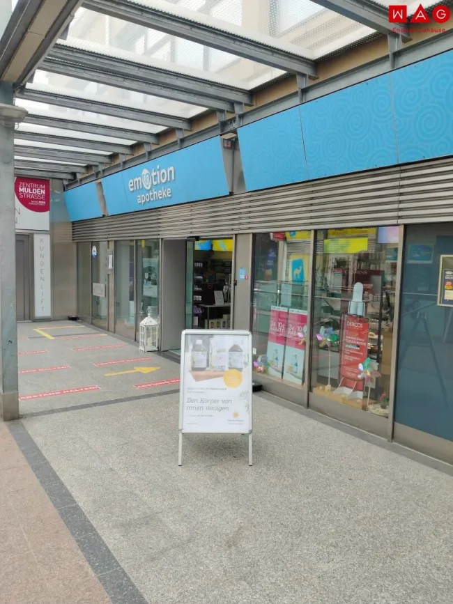 Vielseitig nutzbare 142,75 m² Geschäfts-/Ordinationsfläche im florierenden Einkaufs-/Vitalzentrum Muldenstraße mieten und von der hohen Kundenfrequenz profitieren! Provisionsfrei! - Titelbild