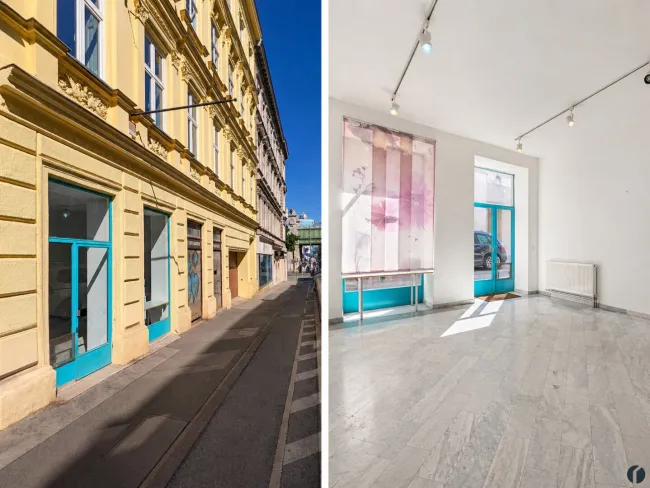 Verkaufsraum straßenseitig - Gestaltungsvorschlag