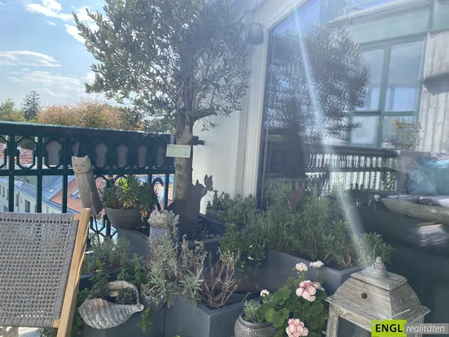 Blick vom Balkon