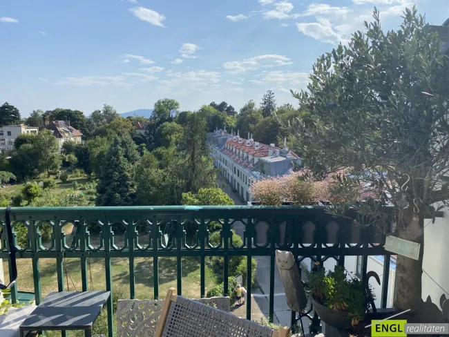 Blick vom Balkon