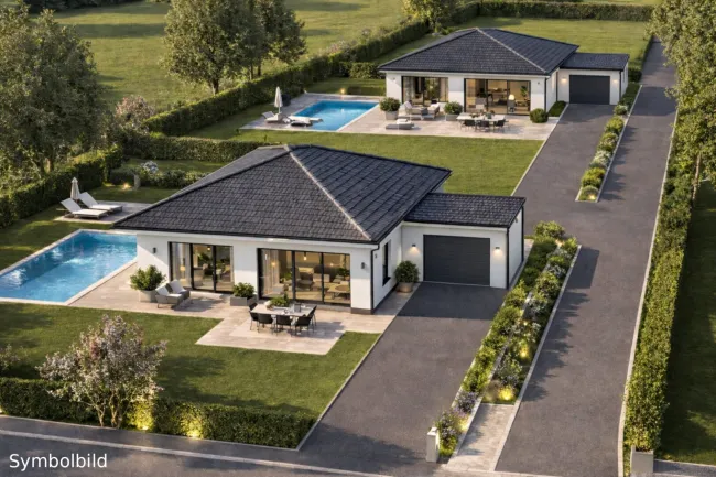 Exklusiver Bungalow mit Pool – modernes Neubauprojekt in Raab zu kaufen - Bild