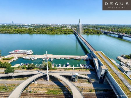 WOHNEN MIT WEITBLICK | EXKLUSVE 3 ZIMMER | UMLAUFENDE TERRASSE | HOCHWERTIGE DESIGNERKÜCHE | FERNBLICK DONAU