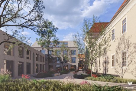 Bürofläche im Herzen Korneuburgs | Nutzfläche ca. 143 m2 | Terrasse mit ca. 27 m2 | barrierefrei | Planung noch individuell anpassbar | Bezugsfertig März 2028
