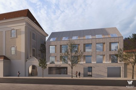 Bürofläche im Herzen Korneuburgs | Nutzfläche ca. 112 m2 | Terrasse mit ca. 27 m2 | barrierefrei | Planung noch individuell anpassbar | Bezugsfertig März 2028