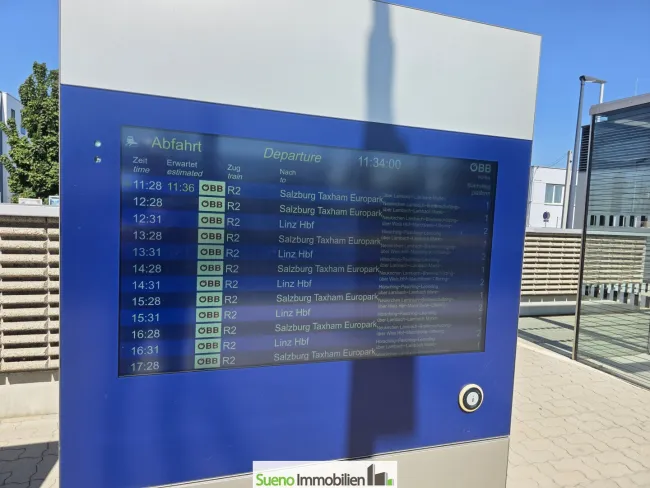 Bahnhof Gunskirchen in unmittelbarer Nähe