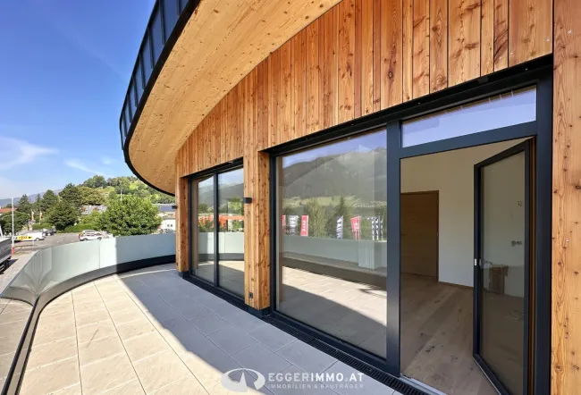 5730 Mittersill : Neue Terrassenwohnung ! 4 Zimmerwohnung 92,33m² ! Terrasse 28 m² ! Massivholzbau ! sonnig ! - Bild