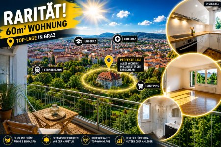 PERFEKTE LAGE – ECHTE RARITÄT! Wohnjuwel mit Balkon | UNI- & LKH- Nähe