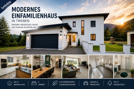 Modernes Einfamilienhaus– 220 m² Wohn- & Lebensraum mit großem Garten in traumhafter Naturlage