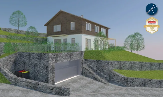 2-geschossiges Wohnhaus mit Garage