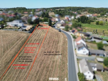 Großes Baugrundstück ca 3.006 m² in 7540 Krottendorf bei Güssing - Ihr Traum vom Eigenheim - ohne Bauzwang!