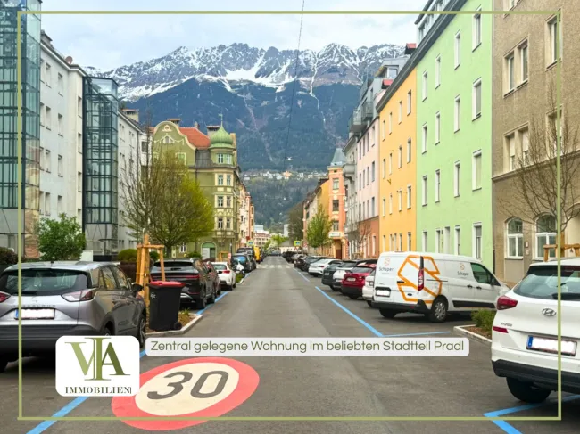 Attraktive 2,5-Zimmer-Wohnung mit ca. 60 m² Wohnfläche und verglastem Balkon in Pradl / Innsbruck zu verkaufen - Bild