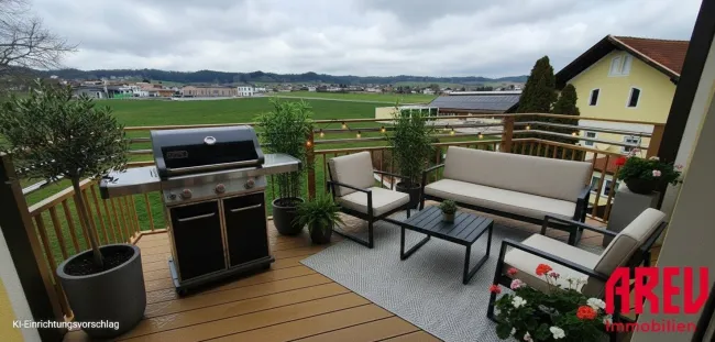 Charmante 2-Zimmer-Wohnung mit Balkon in Höhnhart - Bild