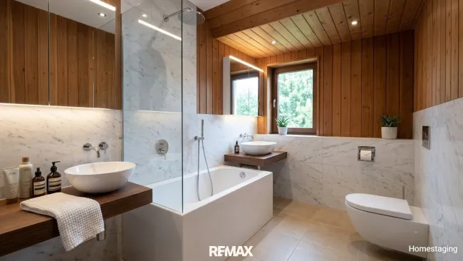 Badezimmer Einrichtigungsbeispiel