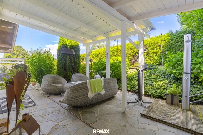 Überdachte Terrasse