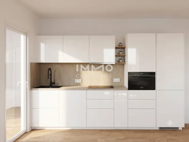 Erstbezug ab 1. Oktober: Helle 2-Zimmerwohnung mit 9,6 m² Balkon – nur 8 Gehminuten zum Donauzentrum - Bild