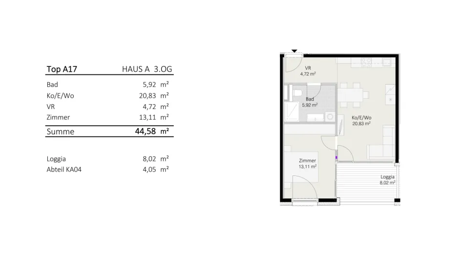 2-Zimmer-Wohnung Top A17 "Die Neue Ladenstraße" - Bild