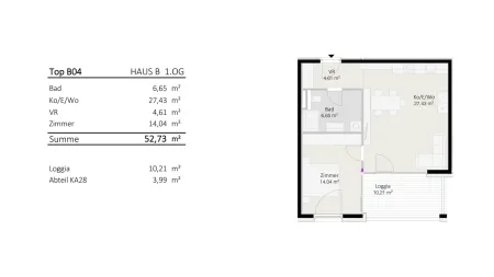 2-Zimmer-Wohnung Top B4 "Die Neue Ladenstraße"