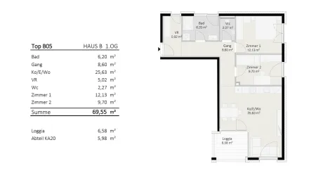 3-Zimmer-Wohnung Top B5 "Die Neue Ladenstraße"