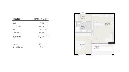 2-Zimmer-Wohnung Top B9 "Die Neue Ladenstraße"