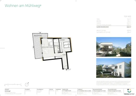 2-Zimmer-Wohnung Top W02, "Mühlwegᵃ", 6401 Inzing