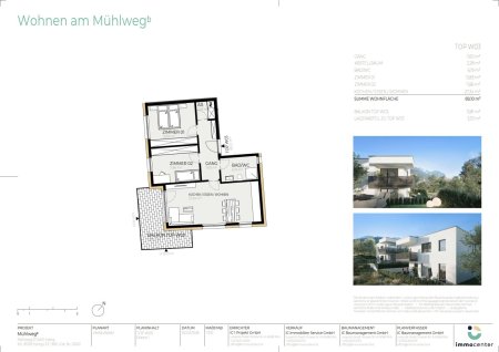 3-Zimmer-Wohnung Top W03, "Mühlwegᵇ", 6401 Inzing