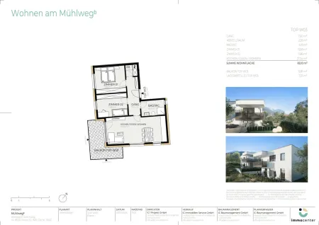 3-Zimmer-Wohnung Top W03, "Mühlwegᵇ", 6401 Inzing