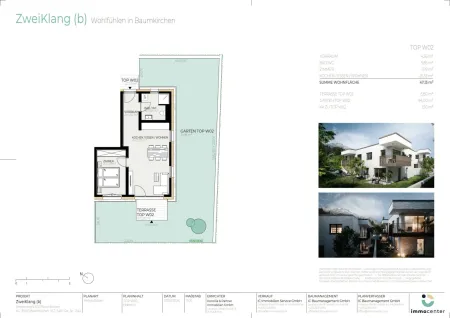 2-Zimmer-Wohnung Top W02, "ZweiKlang (b)", 6121 Baumkirchen