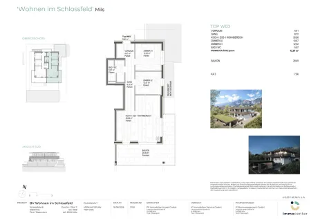 3-Zimmer-Wohnung in Bestlage, Top W03, "Wohnen im Schlossfeld", 6068 Mils
