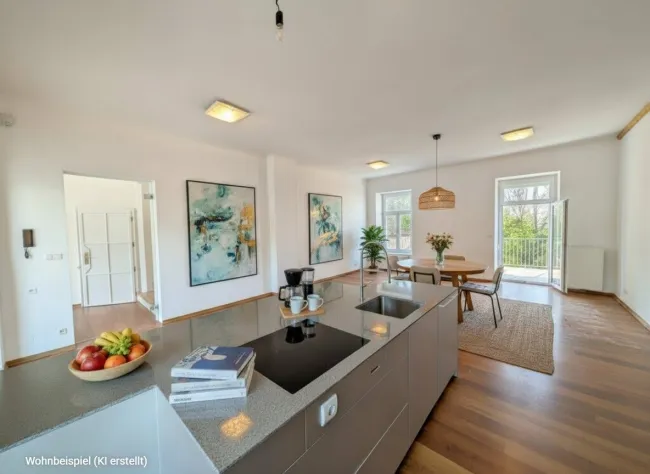 „Ready-to-live" in Graz St. Peter: Exklusives 181 m² Penthouse mit All-inclusive-Service & Möblierung! - Bild