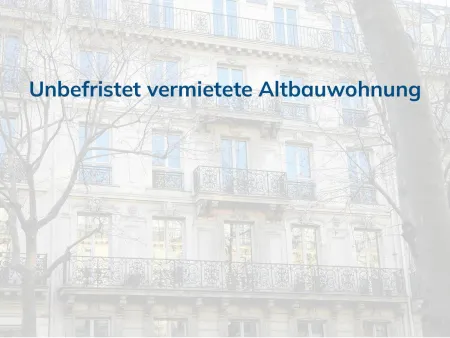 Unbefristet vermietete Altbauwohnung mit Garten